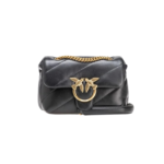 Mini Love Bag Puff Maxi Quilt BLACK-ANTIQUE GOLD