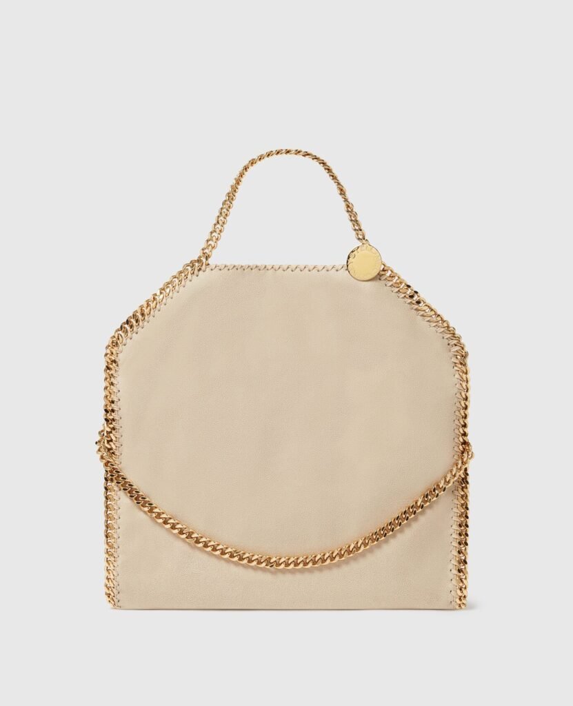 Stella McCartney Falabella Fold over tote bag Beige