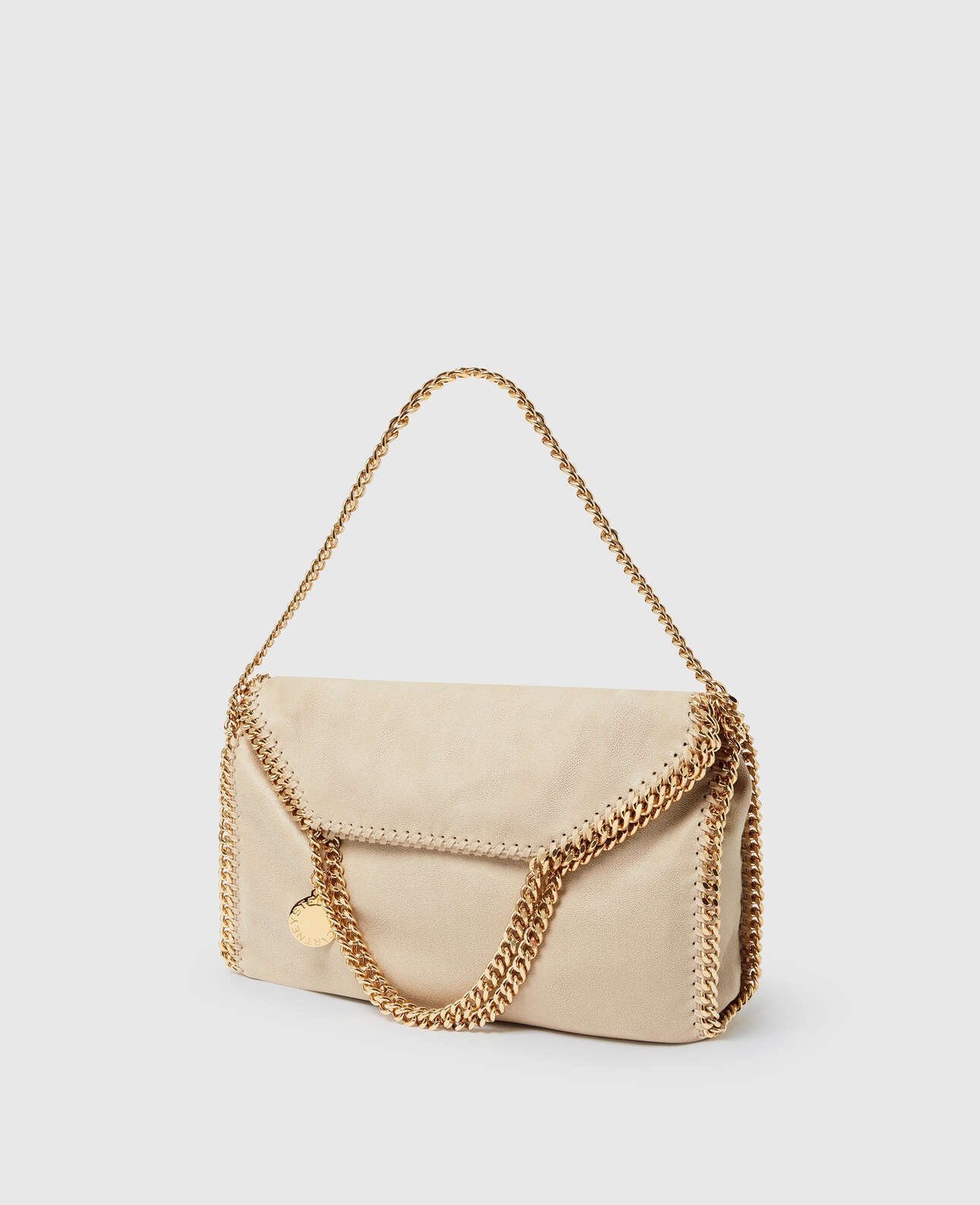Stella McCartney Falabella Fold over tote bag Beige - Image 3