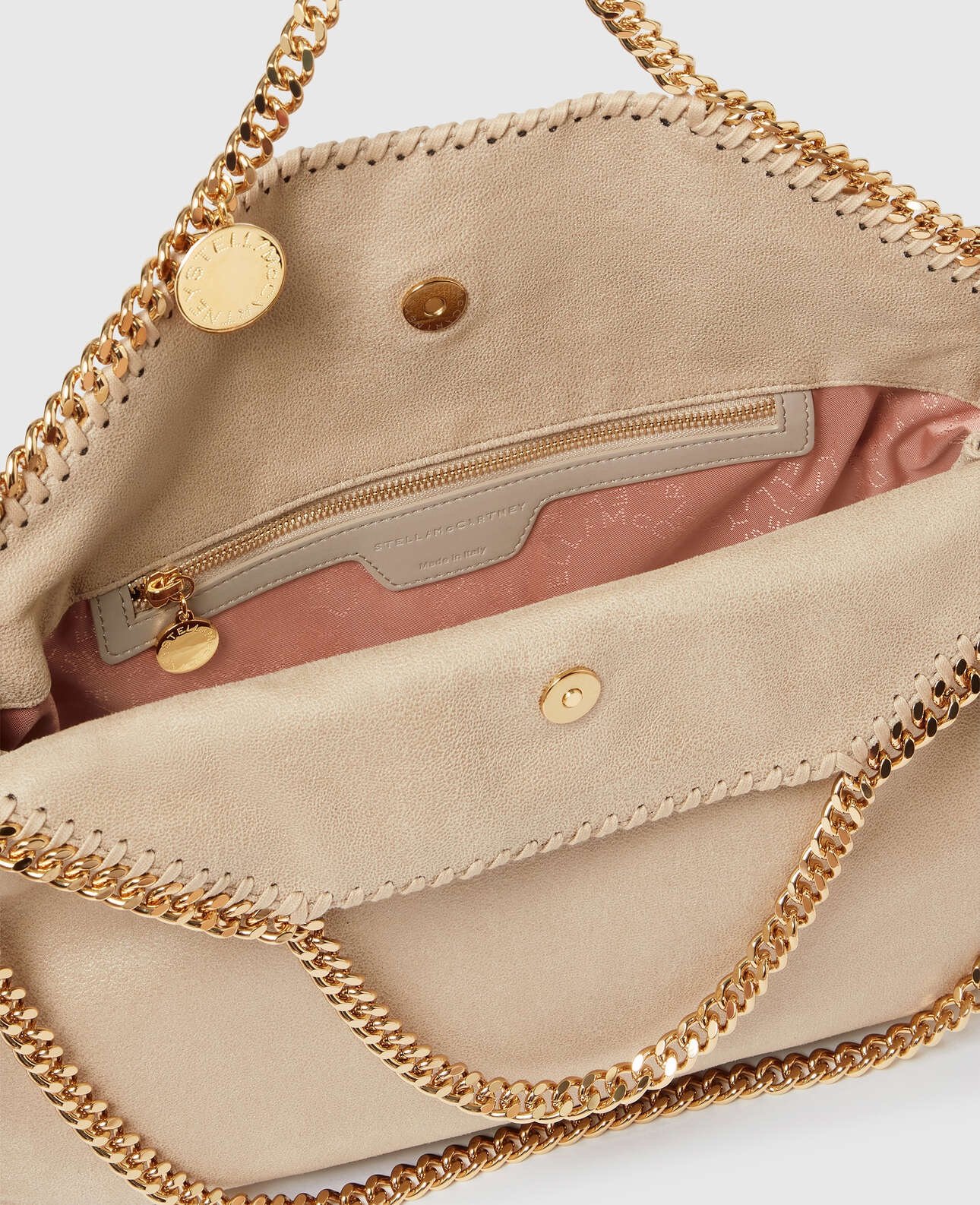 Stella McCartney Falabella Fold over tote bag Beige - Image 5