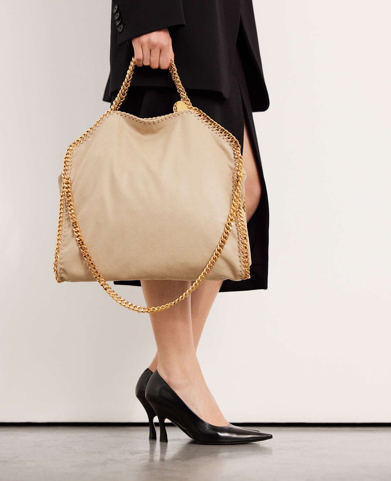 Stella McCartney Falabella Fold over tote bag Beige - Image 7