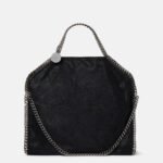 Stella McCartney Falabella chain-trimmed tote bag Black Silver