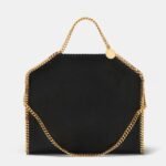 Stella McCartney Falabella chain-fold over tote bag Black gold