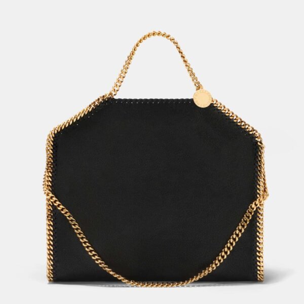 Stella McCartney Falabella chain-fold over tote bag Black gold