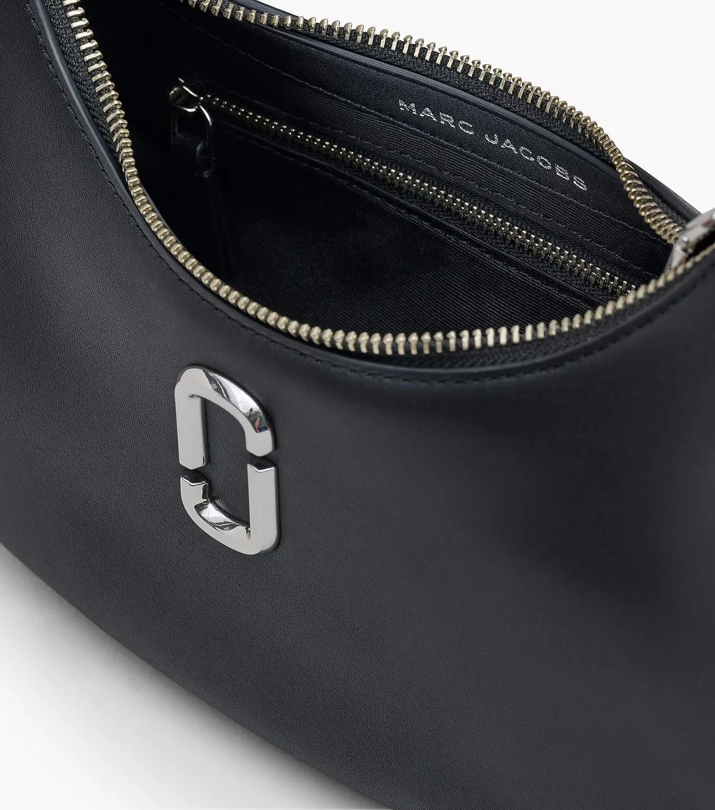 MARC JACOBS The Curve Leather Shoulder Bag - Black - Image 4