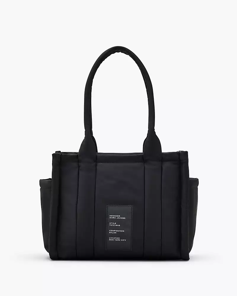 MARC JACOBS The Puffy Nylon Medium Tote Bag - Black - Image 2