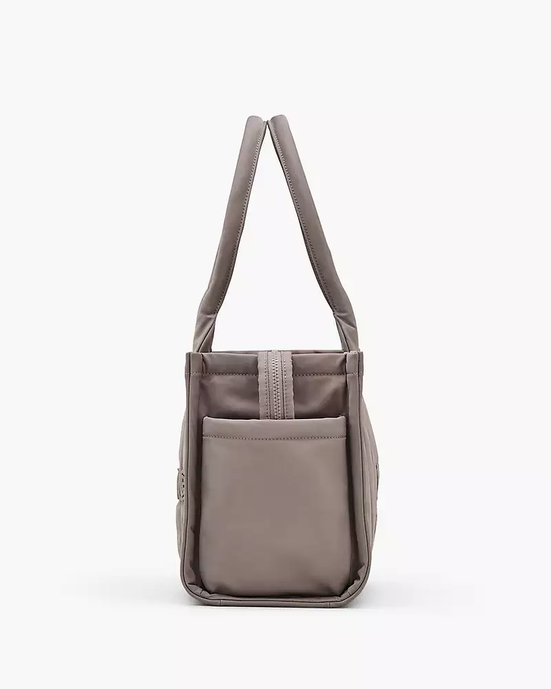 MARC JACOBS The Puffy Nylon Medium Tote Bag - Cement - Image 2