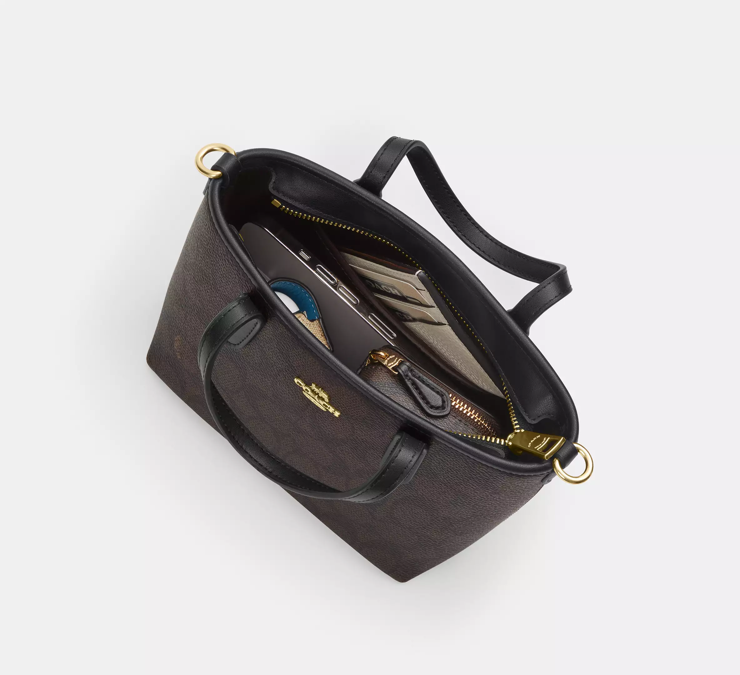 Coach City Mini Tote Bag In Signature Canvas Shell Print - Image 5