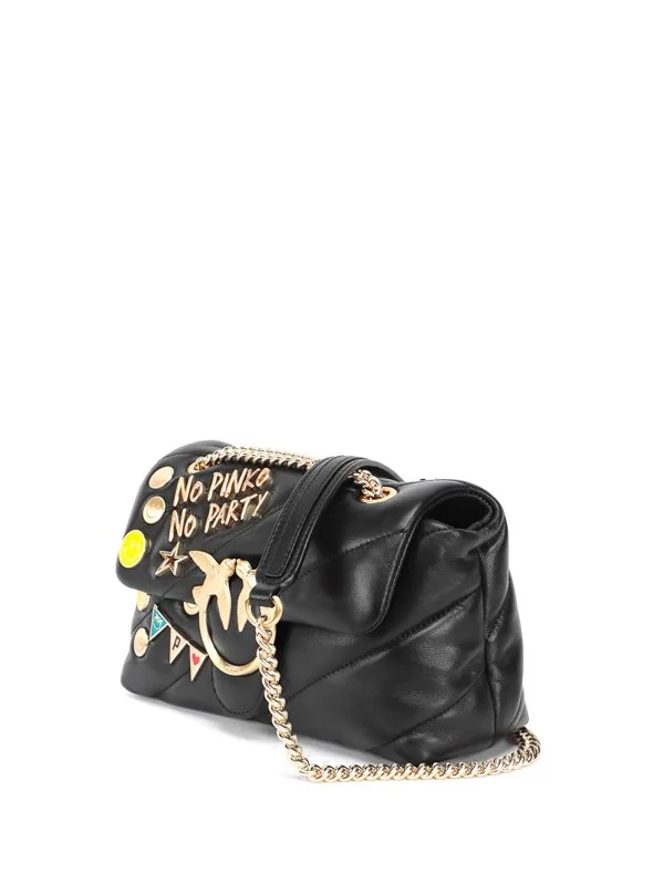 Pinko Love Mini Puff Bag - Black - Image 4