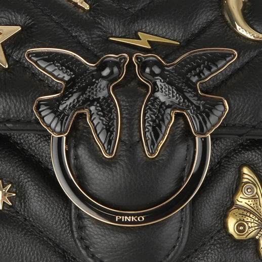 Pinko Love Mini Puff Bag - Black - Image 4