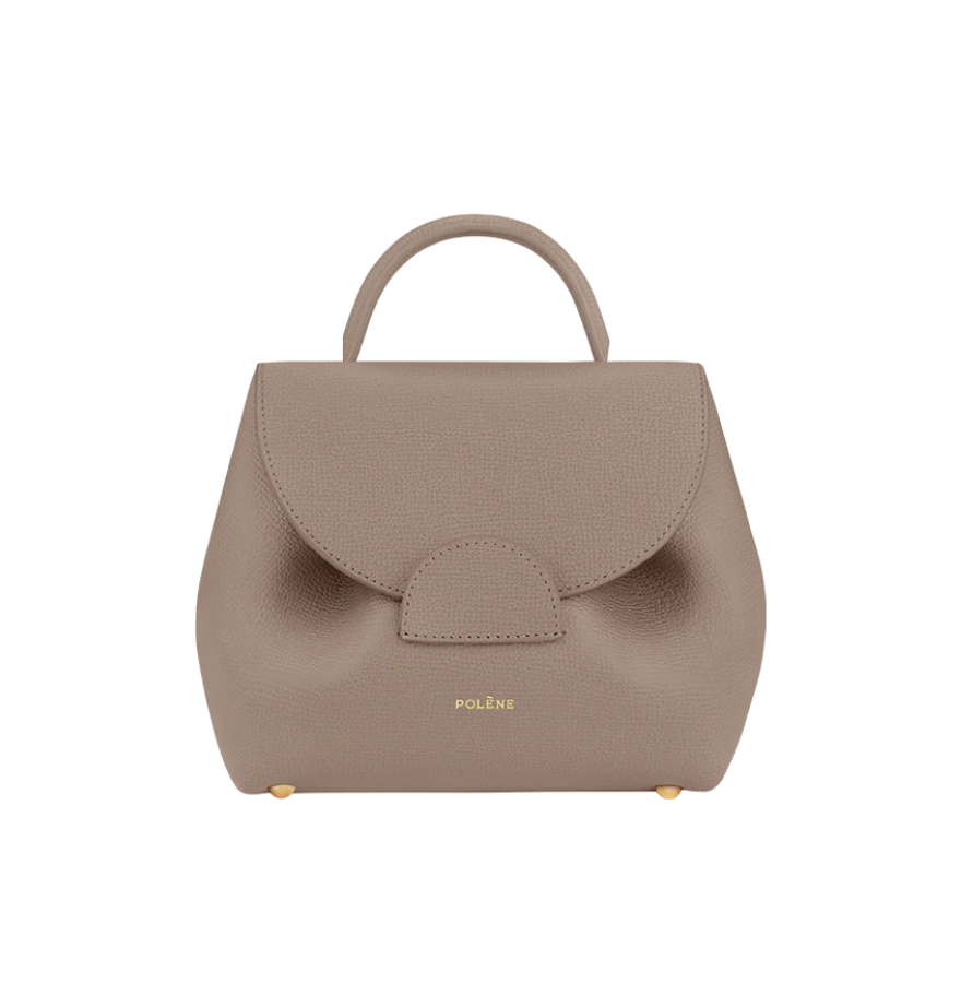 Polène Numéro Un Nano Edition Textured Taupe