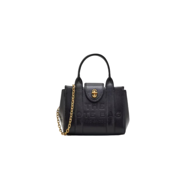 The Marc Jacobs Turnlock Crossbody Tote Bag Black