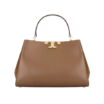 Tory Burch Eleanor Pebbled Stachel Bag Saddle Brown