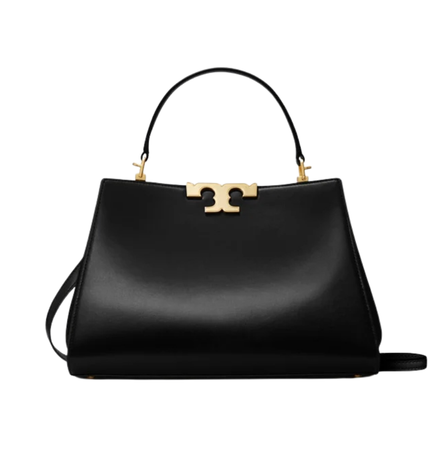 Tory Burch Eleanor Pebbled Stachel Bag Black