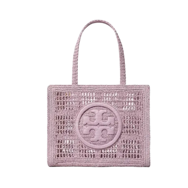 Tory Burch Ella Hand-Crocheted Small Tote Purple