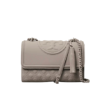 Tory Burch Fleming Convertible Shoulder Bag Gray heron Matte