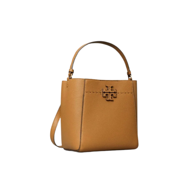 Tory Burch McGraw Small Bucket Bag Tiramisu