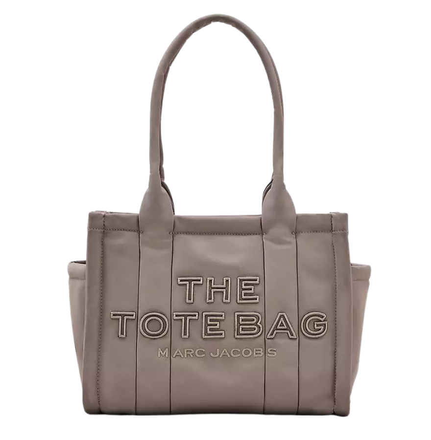 MARC JACOBS The Puffy Nylon Medium Tote Bag - Cement