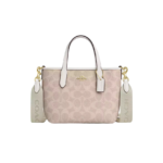 Coach City Mini Tote Bag In Signature Canvas Sand/Chalk