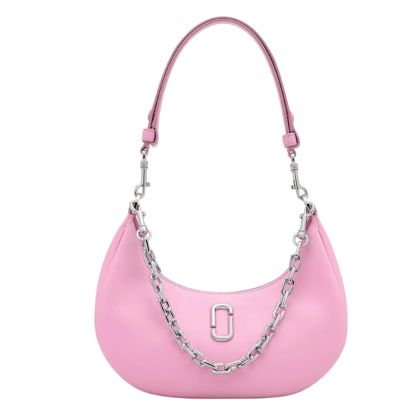 MARC JACOBS The Curve Leather Shoulder Bag - Pink