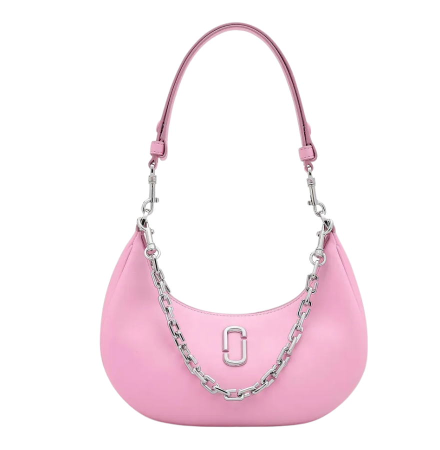 MARC JACOBS The Curve Leather Shoulder Bag - Pink