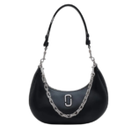 MARC JACOBS The Curve Leather Shoulder Bag - Black