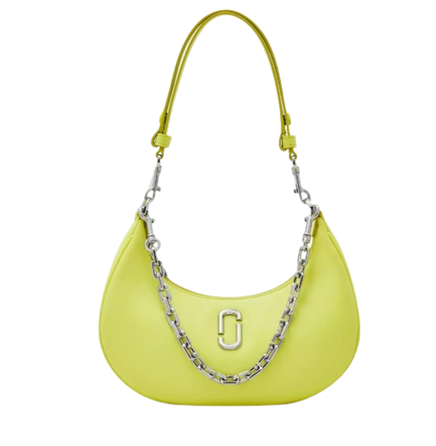 MARC JACOBS The Curve Leather Shoulder Bag - Yellow