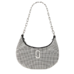 MARC JACOBS The Curve Leather Shoulder Bag - Silver