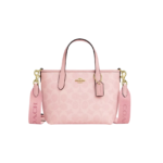 Coach City Mini Tote Bag In Signature Canvas Pink