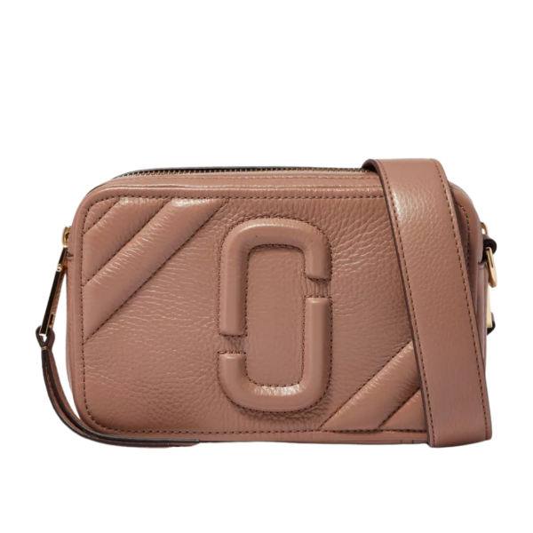 MARC JACOBS The Moto Shot DUSTY BEIGE Leather Camera Bag