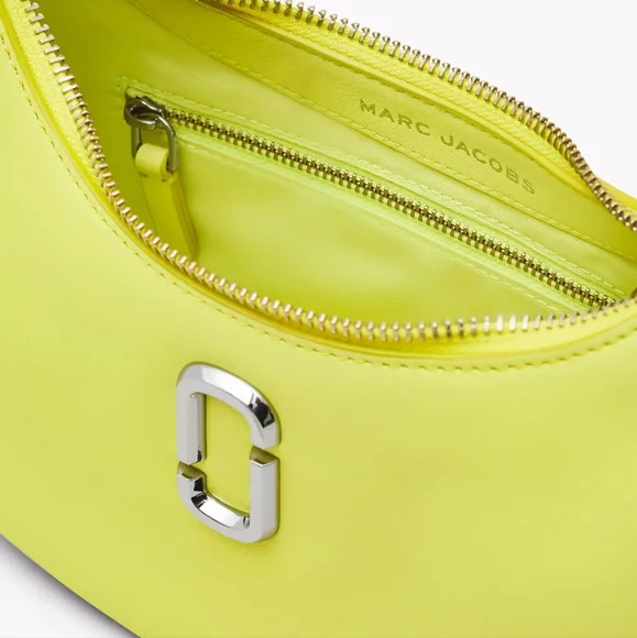 MARC JACOBS The Curve Leather Shoulder Bag - Yellow - Image 5