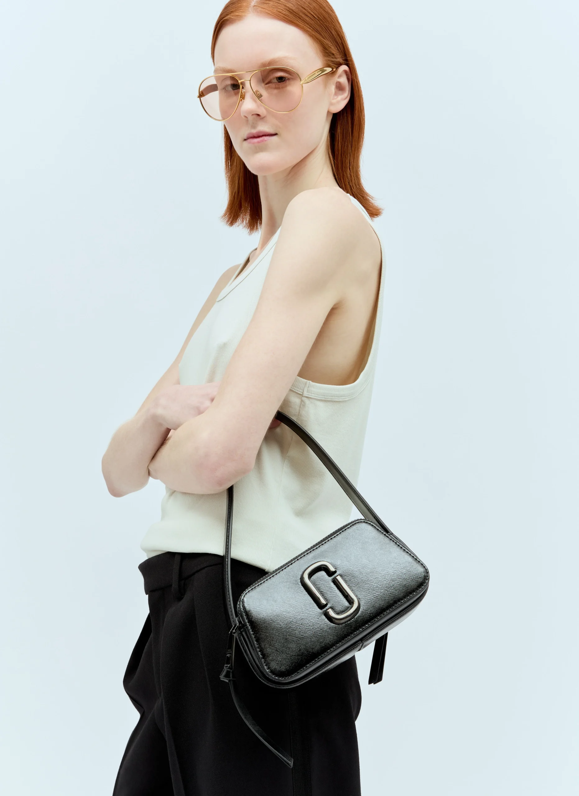 Marc Jacobs The Slingshot Shoulder Bag - Black - Image 5