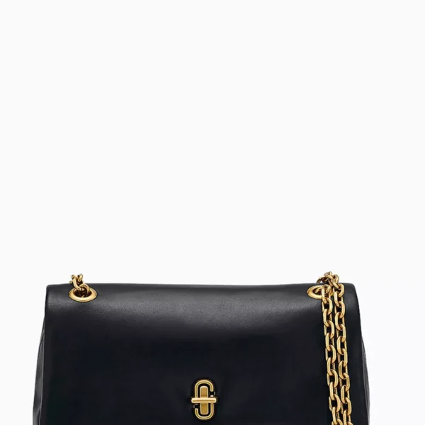 The Marc Jacobs Leather Mini Dual Chain Wallet Black