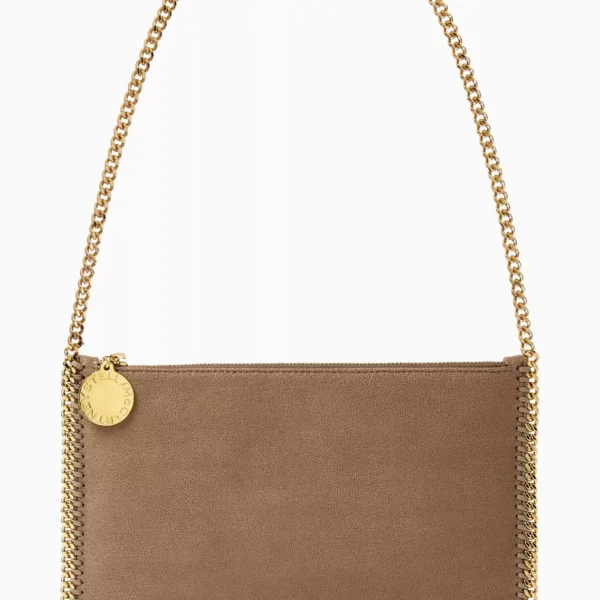 STELLA MCCARTNEY Falabella Pochette in Shaggy Deer Neutral