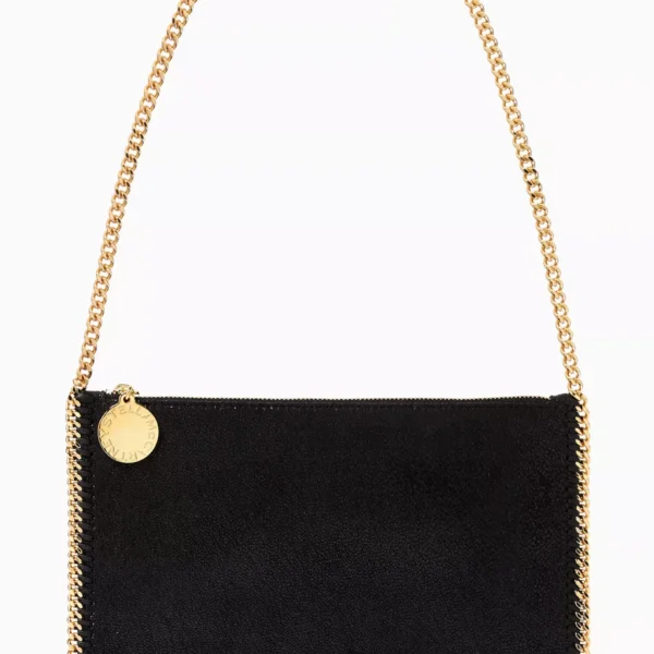 STELLA MCCARTNEY Falabella Pochette in Shaggy Deer Black