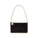 STELLA MCCARTNEY Falabella Pochette in Shaggy Deer Black