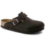 BIRKENSTOCK Boston Soft Footbed Suede Leather mocha