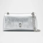 The Marc Jacobs Metallic Leather Dual Chain Wallet
