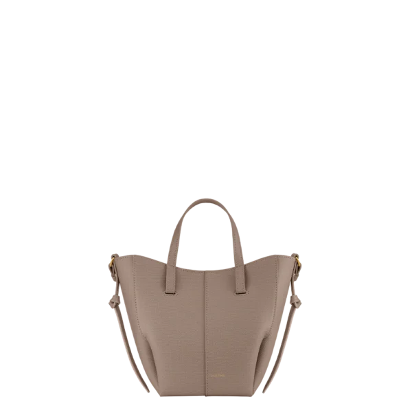 Polene Cyme Tote Nano EDITION TEXTURED TAUPE
