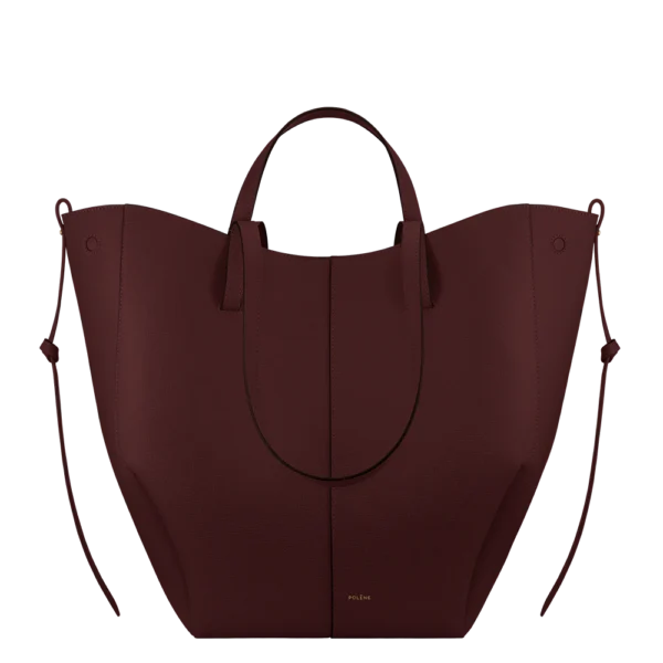 Polene Cyme Tote EDITION TEXTURED BLACK CHERRY